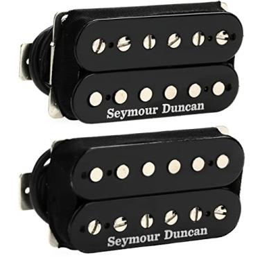 Imagem de Seymour Duncan Conjunto de captadores de 2 pe as Humbucker de alta tens o - Preto