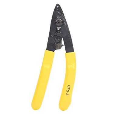 Imagem de Hilitand Wire Cutter Stripper, 3 Holes Optical Fiber Stripping Pliers Curved Handle Hand Crimping Tool CFS‑3, Otdr Fiber Tester