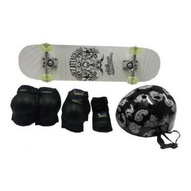 Imagem de Skateboard Semi-Pro + Kit Protetor Com Abs Belfix 412000