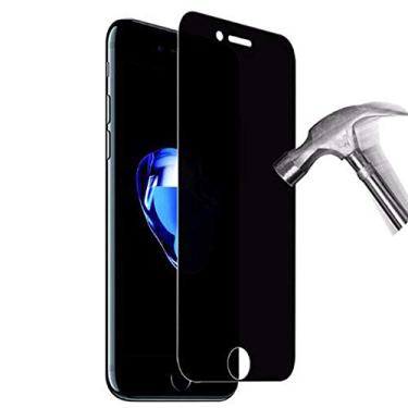 Imagem de 3 peças de vidro temperado antiespião, para iphone xs max x xr max 8 7 6 6s plus película protetora de capa completa - para iphone 6/6s
