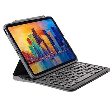 Imagem de ZAGG Capa destacável e teclado sem fio para Apple iPad Pro 12.9, emparelhamento Bluetooth multidispositivos, teclas retroiluminadas em estilo laptop, suporte para Apple Pencil, proteção contra quedas de 2 m (carvão)