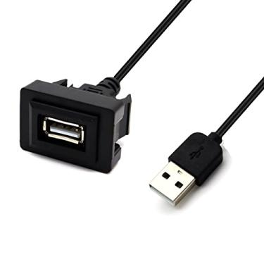 Imagem de MOTONG Adaptador de cabo USB macho para fêmea para Toyota VIOS/ALTIS (32 * 20 mm)