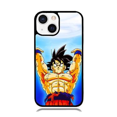 Imagem de Goku Spirit Bomb Capa de telefone de borracha - Capa de telefone Genki DAMA para iPhone 13, iPhone 13 Pro, iPhone 13 Pro Max, Samsung Galaxy S23, S23 Ultra (iPhone 13) preta - traseira de alumínio