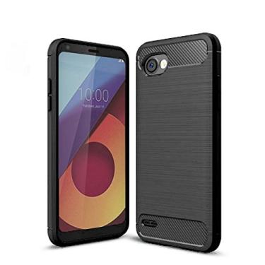 Imagem de Capa para LG G6 mini, capa de material de fibra de carbono, macia, antiderrapante, antiimpressões digitais, capa totalmente protetora para LG G6 mini