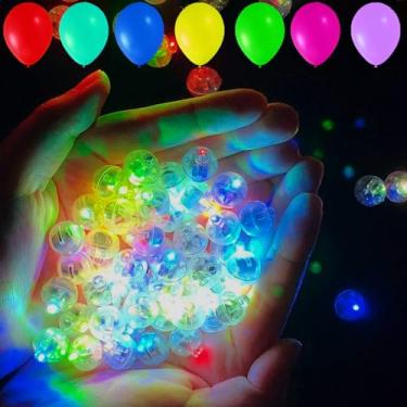 Imagem de Yooumoga 50 lâmpadas de LED multicoloridas/multicoloridas – mini bolas redondas, à prova d'água, de longa duração, perfeitas para festas, casamentos, Natal, celebração geral, todas as idades