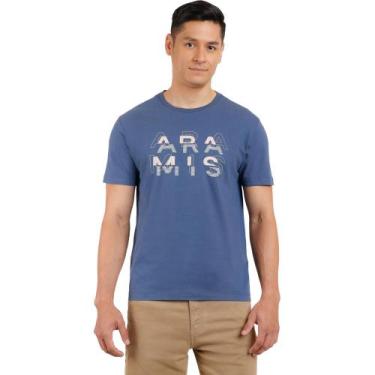 Imagem de Camiseta Aramis Modern Logo In24 Azul Indigo Masculino