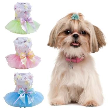 Imagem de PetnBeyond Vestido de princesa para cães pequenos perfeito para cães pequenos - Tutu em camadas encantadoras roupas para animais de estimação para comemorações de aniversários - Lindo vestido de tule