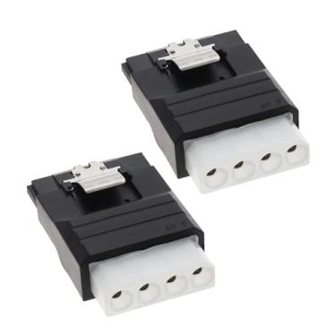 Imagem de Be In Your Mind 2 peças Molex IDE 4 pinos fêmea para SATA conversor adaptador fêmea de 15 pinos para conectar discos rígidos unidades de estado sólido HDD SSD CD DVD Drive