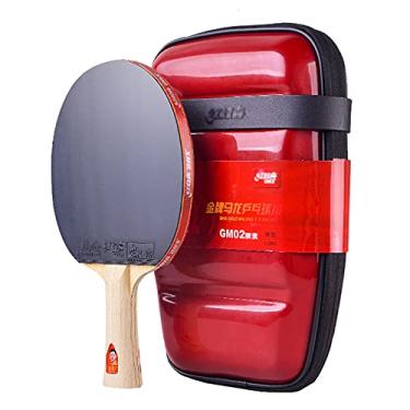 Imagem de Lâminas de tênis de mesa competitivas, raquete de pingue-pongue portátil, 3 tipos de taco de tênis de mesa de carbono (2 cabos longos)