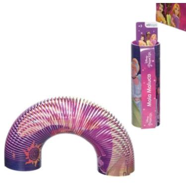 Imagem de Mola Maluca De Plástico Grande Princesas Colorida