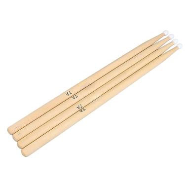Imagem de Baquetas de Tambor 2 Pares 7a, Baquetas de Bordo Com Ponta de Nylon, Acessórios para Instrumentos de Percussão Profissional