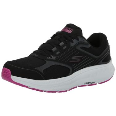 Imagem de Skechers Tênis feminino Go Run Consistent 2.0 Advantage, Preto/Fúcsia, 5.5