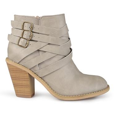 Imagem de Brinley Co Botas Femininas de Bico Aberto, Pedra, 9 Wide