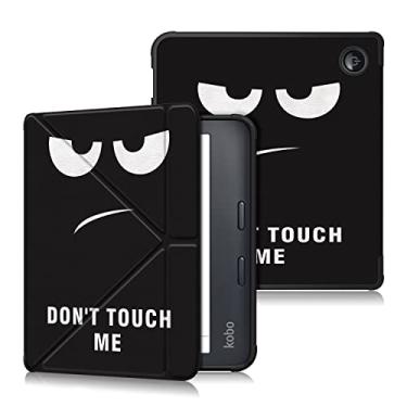 Imagem de DINGGUAGUA Capa compatível com Kobo Libra 2 (versão 2021, modelo N418) com liberação magnética de TPU macio para Kobo Librar2 Suporte Auto Wake/Sleep, Don't Touch
