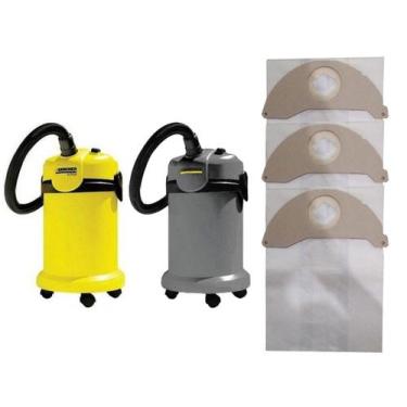 Imagem de Kit Com 6 Sacos Descartáveis Aspirador De Pó Karcher A2104 / Nt 20/1 -