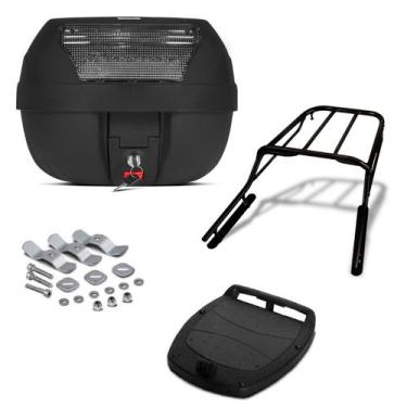 Imagem de Baú 28 Litros Pro Tork + Bagageiro Motos 5, CRISTAL, XR 250 TORNADO 20