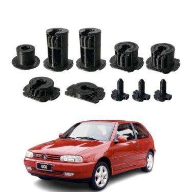 Imagem de Kit Suporte Forro Traseiro Gol Parati Bola G2 96-99 - 1 Lado - JR AUTO