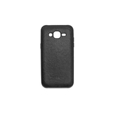 Imagem de Capinha de Celular Aveludada Para Samsung J5 - Genérica, Preto Couro S