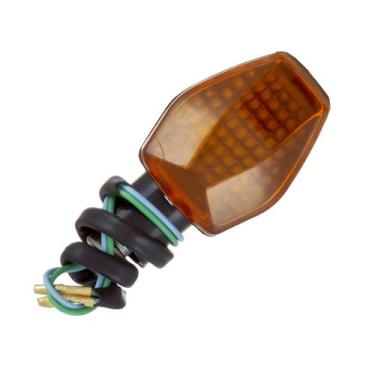 Imagem de Pisca Mini Cromo Forte Esportivo Universal Hornet, AMARELO, Único