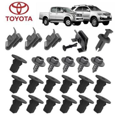 Imagem de Kit 25 Grampo Presilha Parabarro Diant Hilux Srv Sw4 05 A 11 - dfeb 