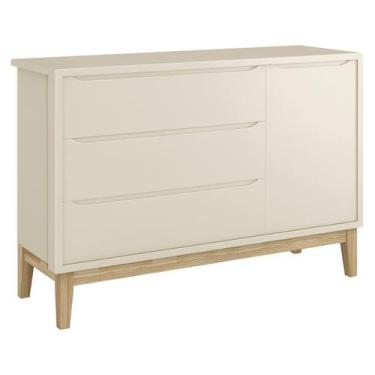 Imagem de Cômoda Sapateira Classic New Areia Fosco com Natural - Reller