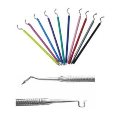 Imagem de Kit Liga de Aparelho Dental Borrachinha de Aparelho 05 Palitinhos (05 