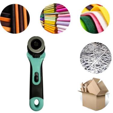 Imagem de Cortador de Tecidos Papel Circular Profissional Manual Rotativo Artesa