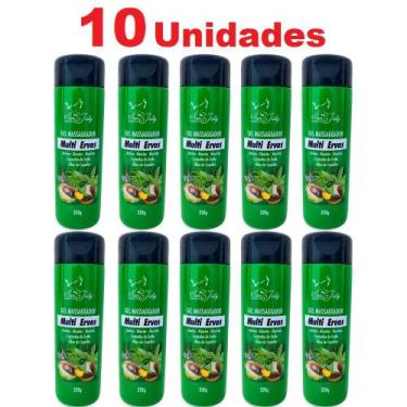 Imagem de Revenda Atacado 10 Gel Massageador Multi Ervas 220g  Arnica Alecrim Co