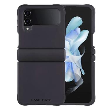 Imagem de Case-Mate Capa para Samsung Galaxy Z Flip 4 – 2,7 m preta – com proteção contra quedas de 4,5 m e carregamento sem fio – Capa Tough Plus Series para Z Flip 4 5G com tecnologia antiarranhões e materiais de absorção de choque
