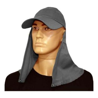 Imagem de Boné Australiano Pescador Com Capuz - Preto - Garcia, Cinza