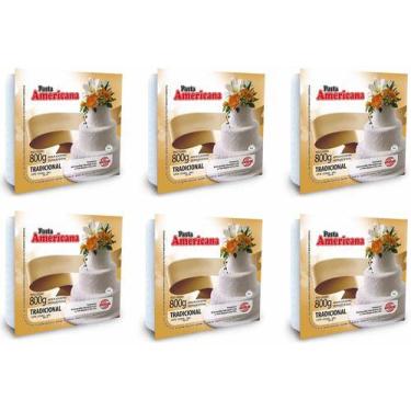 Imagem de Kit 6 Unidades Pasta Americana Tradicional Arcolor 800gr