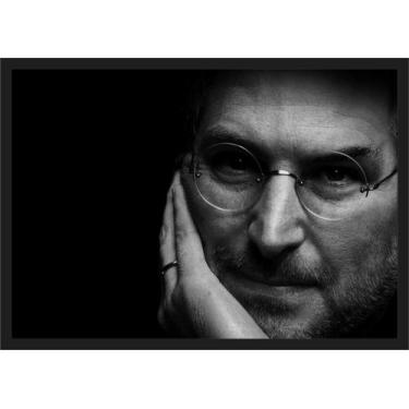 Imagem de Quadro Decorativo Informática Steve Jobs Decorações Com Moldura G07 - 