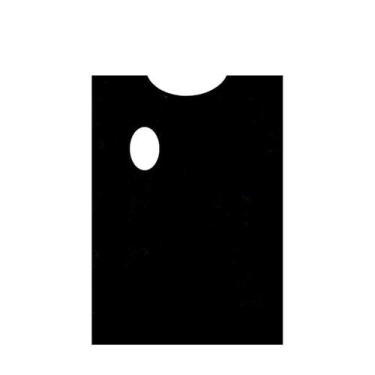 Imagem de Gode Paleta p/ Pintura em Formato Retângular Anatômica Preta 22x30 cm 