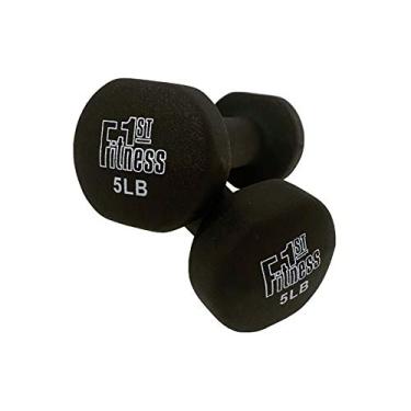 Imagem de Fitness First Halteres mergulhados em neoprene (pares), preto, 2,2 kg