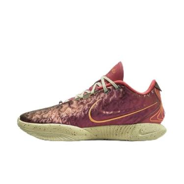 Imagem de Nike Tênis masculino Lebron XXI, Ember Glow/Laranja Fogueira/Castanho Escuro/Ouro Elemental, 40