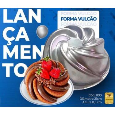 Imagem de Forma vulcão bolo ballerine em aluminio if35 - Garcia Atacadista