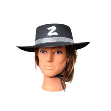 Imagem de Fantasia Chapéu Don Juan Preto Em Feltro 36cm Festa Cosplay - Blook