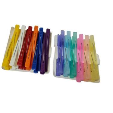 Imagem de 48 Presilhas Para Cabelos Clip Bico De Pato Cor Sortida - Lynx produçõ