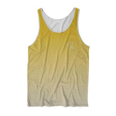 Imagem de Regata Masculina Estampa Full Degradê Amarelo Treino Verão - W2 STORE,