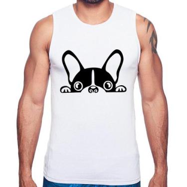 Imagem de Regata Cachorro Boston Terrier - Foca na Moda, Branco, M
