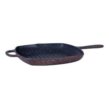 Imagem de Frigideira Antiaderente Grill Quadrada - La Chef, Bronze