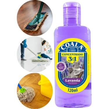 Imagem de DESINFETANTE CONCENTRADO COALA 3 EM 1 FRASCO 120ml LIMPA, PERFUMA E DE