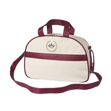 Imagem de Bolsa Maternidade Basic Palha e Bordô M - Talismã