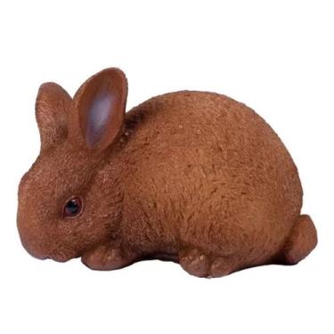 Imagem de 1 Estátua de Coelho Tamanho Real em Resina Bolinha Realista - LZ Decor