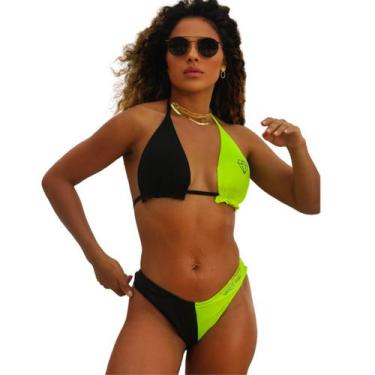 Imagem de Biquíni Duas Cores Tecido Suplex Estampa Refletiva Gringas - gringas M