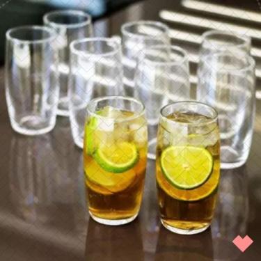 Imagem de Copo Oca 300ML Vidro Resistente Suco Agua Transparente 18 Un - NADIR F