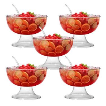 Imagem de Kit de 5 Bomboniere Gigante Buffet Marshmallow Sobremesas 5L - 3T