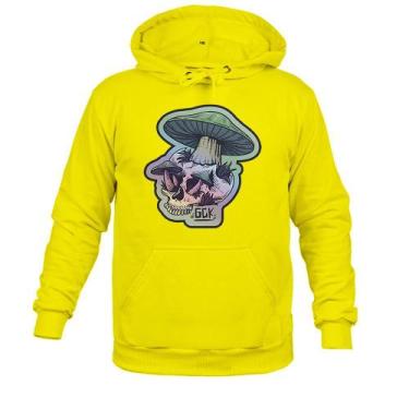 Imagem de Moletom 100% Algodão Quente Caveira Cogu - Surprass, Amarelo, G