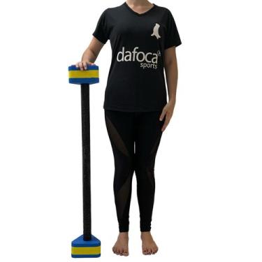 Imagem de Halter Barra Triangular Hidroginástica 3-4kg 100cm DF4023-AZ Azul/Amar