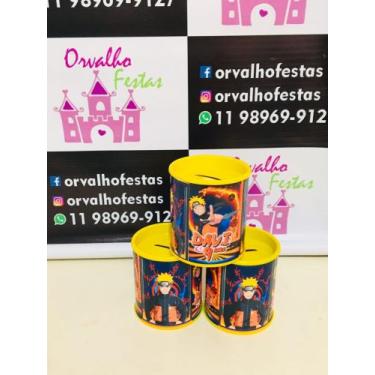 Imagem de Kit 10 Cofrinhos Personalizado Naruto - Orvalho Festas